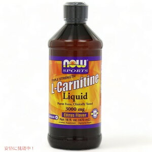 Now L-Carnitine Liquid 480ml 3000mg Citrus Flavor L-Jj`ELbh(3000mg)VgXt[o[@480ml