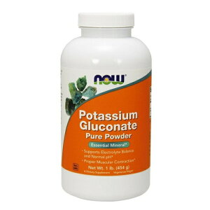 Now Potassium Gluconate Pure Powder 1lb �J���E�� 100���s���A�p�E�_�[�i�O���R���_�����j454g #1471