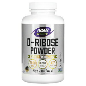 �y�ő�2000�~�N�[�|�� 5/16(�y)01:59 �܂ŁzNOW�@RIBOSE PURE POWDER 8 OZ�@#2147�@�i�E�@D-���{�[�X�@�s���A�p�E�_�[