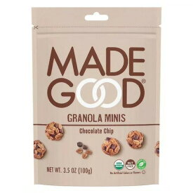 MadeGood グラノーラミニ チョコレートチップ 100g / 3.5oz オーガニック ビー Chocolate Chip Granola Minis