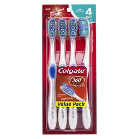 【最大2,000円クーポン5月27日1:59まで】コルゲート 360 オプティックホワイト 歯ブラシ4本セット Colgate 360 Optic White Toothbrush Soft 4ct
