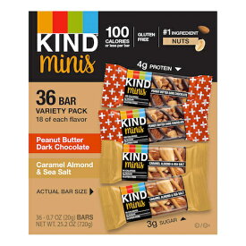 Kind Minis, Variety Pack, 0.7 oz.(20g), 36-count カインド ミニ バー バラエティパック 36袋入り 各20g
