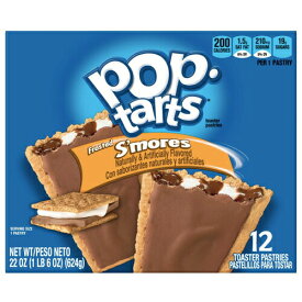 【最大2,000円クーポン5月27日1:59まで】Kellogg's Pop-Tarts Frosted S'mores 12ct / ケロッグ ポップタルト スモア 12枚 624g