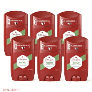 �y�ő�2,000�~�N�[�|��1/29��01:59�܂Łz�y6�{�Z�b�g�zOld spice �I�[���h�X�p�C�X �f�I�h�����g ���X�^�[�g 1.7oz/50ml �A���~�j�E���t���[ Deodorant Stick Restart