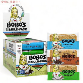 【最大2,000円クーポン4月27日9:59まで】Bobo's オーツバー マルチパック 12個入り オーガニック 全粒ロールドオーツ Oat Bars Multi pack