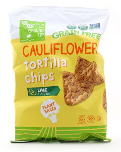�y�ő�2000�~�N�[�|�� 10/27(��) 09:59�܂ŁzFrom the Ground Up Cauliflower Tortilla Chips Lime - 4.5oz/ �t�����U�O���E���h�A�b�v �J���t�����[ �g���e�B�[���`�b�v�X [���C��] 128g
