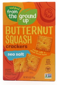 From the Ground Up Butternut Squash Crackers Sea Salt - 4oz/ フロムザグラウンドアップ バターナッツスクアッシュ クラッカー [シーソルト] 113g