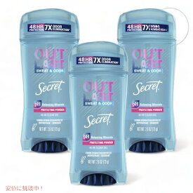 【3本セット】Secret Outlast Protecting Powder Clear Gel Deodorant 2.6oz / シークレット デオドラント アウトラスト