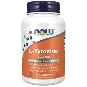 �y�ő�2000�~OFF 4/10��1:59�܂ŁzNOW L-TYROSINE 500MG 120 CAPS ��0160 / �i�E L-�`���V�� 500MG 120�J�v�Z��