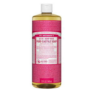 ドクターブロナー マジックソープ ローズ Lサイズ 946ml Dr. Bronner's Pure Castile Soap 32oz
