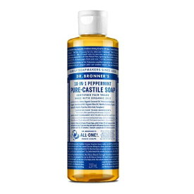 【最大2,000円クーポン6月11日1:59まで】ドクターブロナー マジックソープ ペパーミント 237ml Dr. Bronner's Pure Castile Soap 8oz