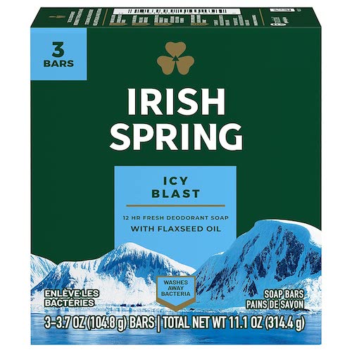 楽天市場】Irish Spring Bar Soap for Men, Icy Blast Deodorant Bar