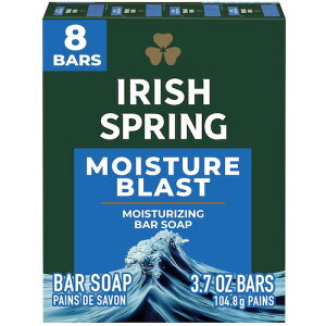 Irish Spring ACbVXvO fIhg\[v jp [uXg] 104.8g x 8 Bar Soap for Men, Moisture Blast Deodorant Bar Soap