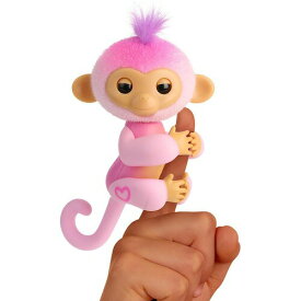 Fingerlings インタラクティブ 人形 ベビー モンキー Harmony (Pink) 動く 話す 光る 反応 電子ペット Interactive Baby Monkey