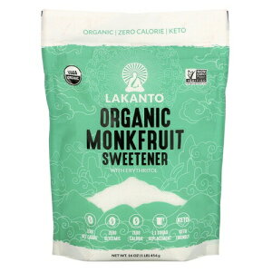 �y�ő�2,000�~�N�[�|��1��16��01:59�܂Łz���J���g �����N�t���[�c �I�[�K�j�b�N�Ö��� Lakanto, Organic Monkfruit Sweetener, 16 oz (454 g)