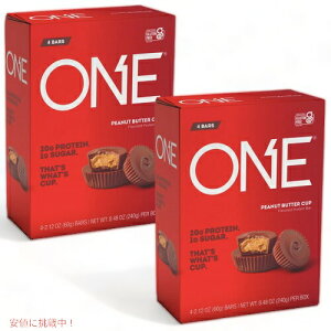 �y�ő�2000�~�N�[�|�� 4/17�� 09:59�܂Łz�y2�Z�b�g�zONE Bar Protein Bar Peanut Butter Cup 4ct / �����o�[ �v���e�C���o�[ �s�[�i�b�c�o�^�[�J�b�v 4����