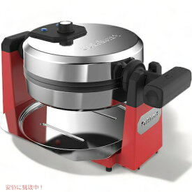 【最大2,000円クーポン6月11日1:59まで】クイジナート ワッフルメーカー Cuisinart WAF-F10R 赤 シングル Maker Waffle Iron Single, Red