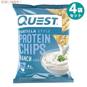 yő1,000~N[|10901:59܂Łz4܃Zbg Quest Protein Chips Ranch 1.1oz NGXg veC`bvX ` 32g