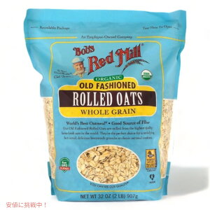 Bob's Red Mill Organic Rolled Oats 32oz / {uYbh~ I[KjbN I[ht@bV [hI[c S I[g~[ I[c 907g