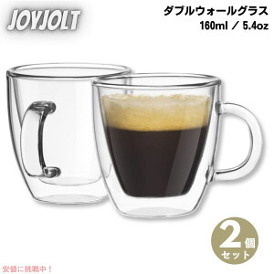 yő1,000~N[|101709:59܂Łz2Zbg JoyJolt WCWgSavor Double Wall Insulated Glasses _uEH[fMOX Espresso Cups GXvb\Jbv 5.4oz
