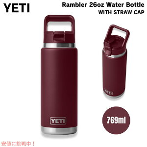 YETI CGeB u[ 26IX (769ml) EH[^[{g Xg[Lbv ChoCbh Rambler 26 oz WATER BOTTLE Wild Vine Red