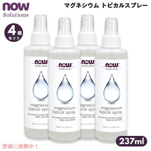 y4{ZbgzNOW Foods Magnesium Topical Spray, 8 fl oz / iEt[Y }OlVE gsJXv[ 237ml #7737