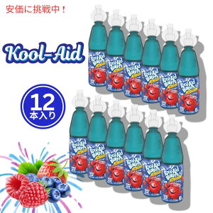 Kool-Aid �N�[���G�C�h �o�[�X�g �x���[�u���[ �L�b�Y���� 200mL x 12�{���� Bursts Berry Blue Kids Drink 6.75oz 12pcs