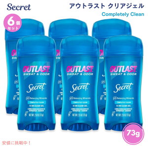 yő1,000~N[|91101:59܂Łzy6{ZbgzSecret Outlast Clear Gel [Completely Clean] 2.6 oz / V[Nbg AEgXg [Completely Clean] NAWF 73 g