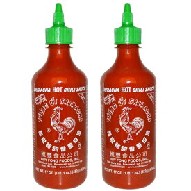 【お得な2本セット】Huy Fong Sriracha Hot Chili Sauce Hot 17oz / スリラチャ ホットチリソース 435ml x 2 シラチャ
