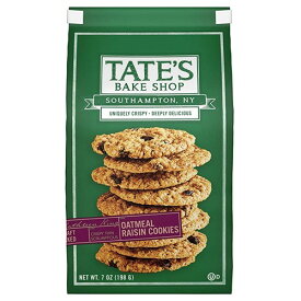 【最大2,000円クーポン6月11日1:59まで】Tate's Bake Shop Oatmeal Raisin Cookies - 7oz / テイツ・ベイクショップ オートミールレーズン クッキー 198g x 1個