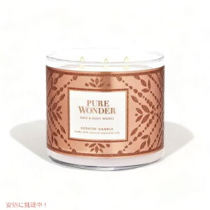 yő2,000~N[|121101:59܂ŁzBath and Body Works 3-Wick Candle PURE WONDER 14.5 oz / 411 g / oXAh{fB[NX 3cLh