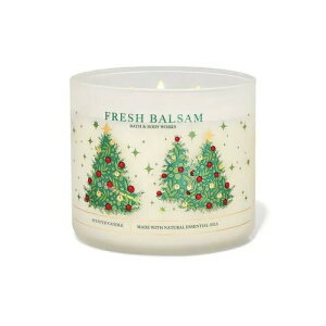 yő2,000~N[|121101:59܂ŁzBath and Body Works 3-Wick Candle FRESH BALSAM 14.5 oz / 411 g / oXAh{fB[NX 3cLh