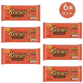 【6個セット】Reese's Peanut Butter Snack Size Cups / リーセス ピーナツバターカップ ミルクチョコレート 8個入り x 6個