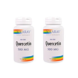 【お得な2本セット】Solaray Quercetin 500 mg ソラレー ケルセチン 90 錠　x 2本