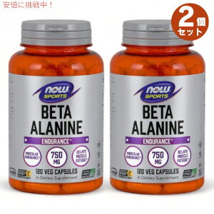 2�Z�b�g NOW Foods �i�i�E�t�[�Y�j �x�[�^�A���j�� 750mg 120�� #2008 NOW Sports BETA ALANINE