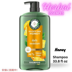 yő1,000~N[|10901:59܂Łzn[oGbZX Herbal Essences nj[ Vv[ Honey Sulfate Free Shampoo 1000ml / 33.8oz
