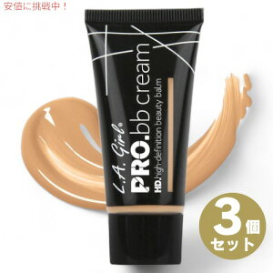 3�Z�b�g L.A. GIRL Pro BB Cream L.A. GIRL �v��BB�N���[�� [GBB944 Neutral �j���[�g����]