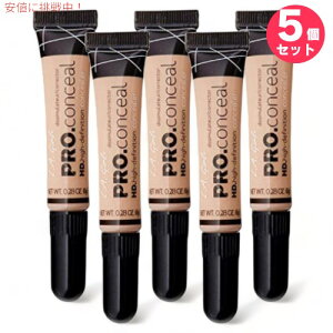 5�Z�b�g L.A. GIRL Pro Conceal L.A. GIRL �v���R���V�[���[ [GC970 Light Ivory ���C�g�A�C�{���[]