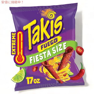 Takis tGS ^LX geB[`bvX [zbg`ybp[C] 482.8g tBGX^TCY Fuego Rolled Tortilla Chips Hot Chili Pepper Lime 17oz