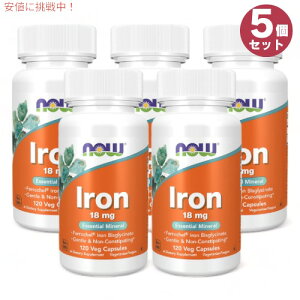 5Zbg NOW Foods iEt[Y S 18mg 120 #1443 Tvg K{~l ~l xWJvZ Iron 18 mg Veg Capsules
