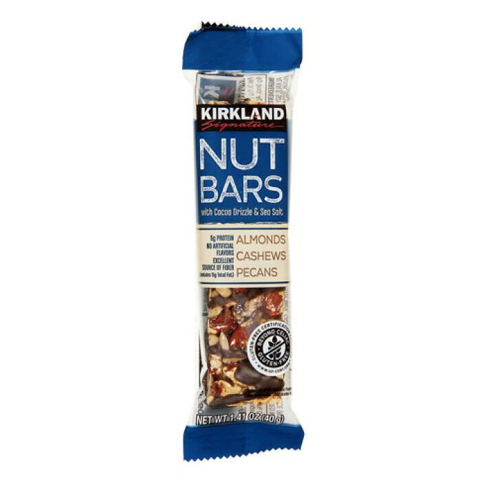 楽天市場 Kirkland Signature Nut Bars With Cocoa Drizzle Sea Salt 30ct カークランドシグネチャー ナッツバー ココア シーソルト 30本入り アメリカーナ Americana