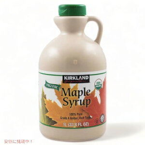 Kirkland Signature Organic Pure Maple Syrup, 33.8 oz / J[NhVOl`[ I[KjbN sA[vVbv 1bg e