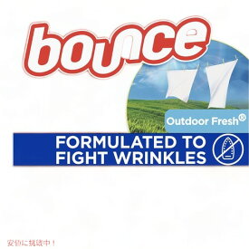 【2箱セット】Bounce バウンス 乾燥機用 柔軟剤シート ドライヤーシート [アウトドアフレッシュの香り] 160枚入りx2箱 Outdoor Fresh Scented Fabric Softener Dryer Sheets