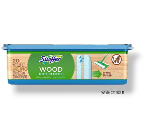 Swiffer XCbt@[ XC[p[ EFbgEbhtAbvNX 20  |p AJNNn ꂢ t[O Wet Wood Mopping Cloths