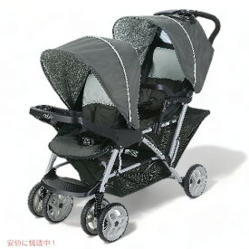 【最大2,000円クーポン6月11日1:59まで】Graco DuoGlider タンデムシート付き二人乗りベビーカー グレイシャー