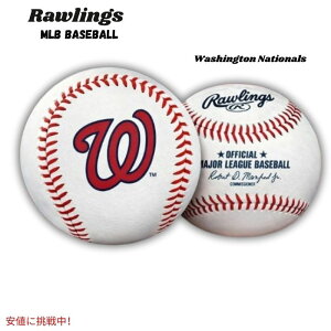 Rawlings ���[�����O�X 2026�N MLB �`�[�����S����싅�{�[�� [���V���g���E�i�V���i���Y] MLB Team Logo Baseball - Washington Nationals