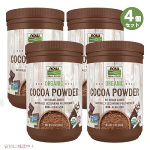 yő1,000~N[|102709:59܂Łz[4Zbg] iEt[Y I[KjbN RRApE_[ 340g |tFm[ v` S H @ Unsweetened Cacao Powder Organic No Sugar Added