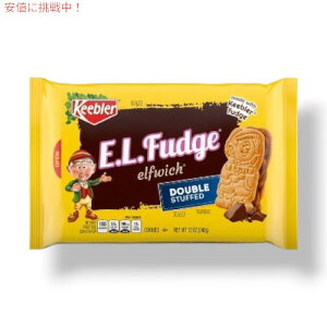 �y�ő�2,000�~�N�[�|��1/29��01:59�܂ŁzKeebler E.L. Fudge Double Stuffed Cookies �L�[�u���[ E.L. �t�@�b�W �_�u���l�߃N�b�L�[ 12oz