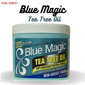 Blue Magic u[}WbN eB[c[IC [uCRfBVi[ X^CO 13.75oz Tea Tree Oil Leave- In Conditioner Styling 390g [14738]