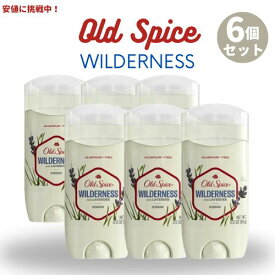 【最大2,000円クーポン8月11日01:59まで】[6個セット] Old Spice Wilderness オールドスパイス デオドラント ウィルダネスウィズラベンダー 85g (3oz)
